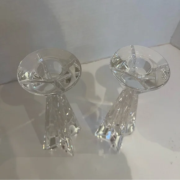 Mikasa Penthouse Crystal Candlestick Holders Pair Screen Used Cruel Intentions - Picture 6 of 12